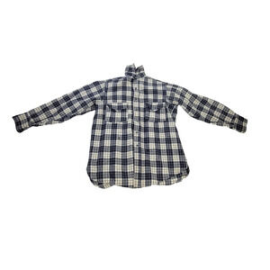 Vintage Woolrich Shirt Youth Sz 15.5 Yellow Black Plaid Gorpcore Kids Retro